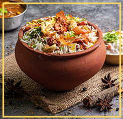 chicke  clay  pot biryani